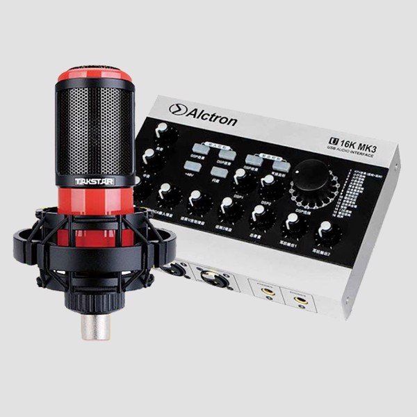 Combo Sound Card Alctron U16K MK3 Và Micro Takstar PC K320