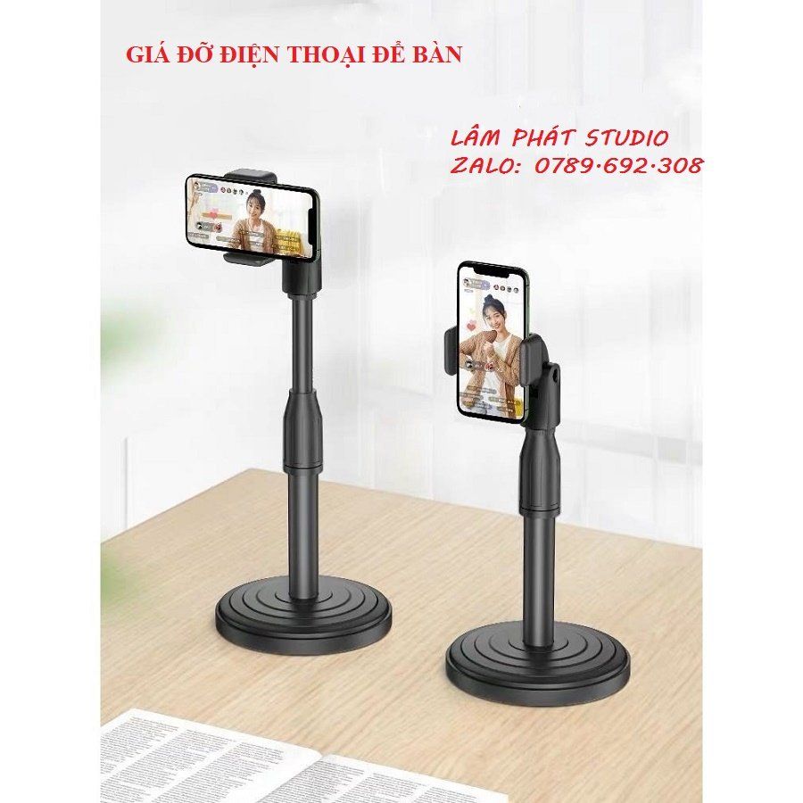 Giá Đỡ Điện Thoại Để Bàn Xoay 360