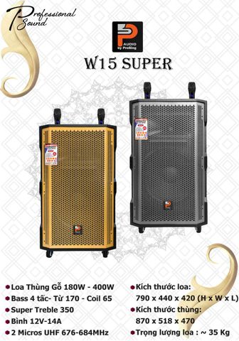  Loa Kéo Di Động Prosing W15 Super 