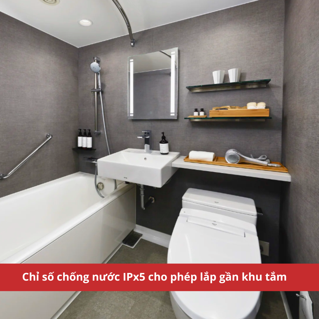 ĐÈN TRƯỚC LED 600 X 900 TÍCH HỢP GƯƠNG CHIẾU HẬU CHỐNG SƯƠNG MÙ MBK013 LOẠI KHÔNG ĐIỀU CHỈNH ĐỘ SÁNG