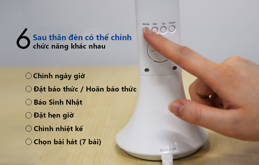 Đèn LED để bàn thông minh - GST005W