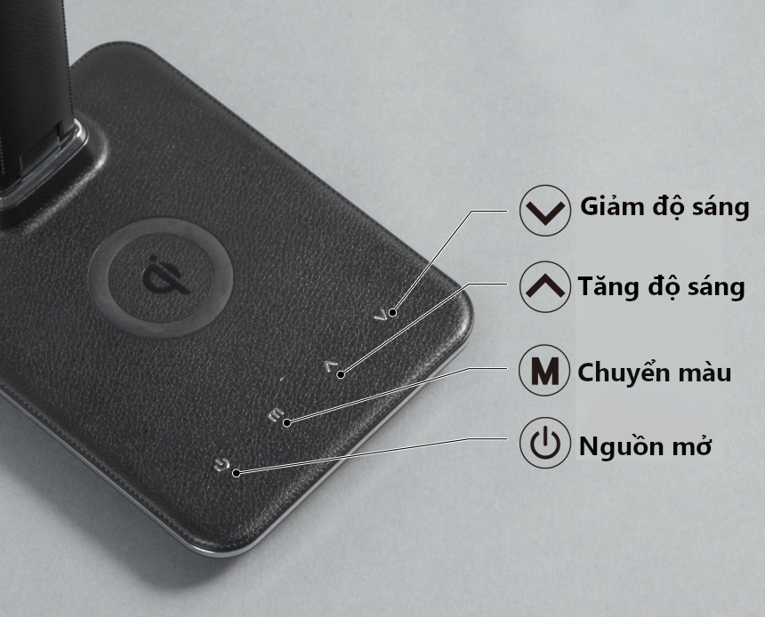 Đèn LED Để Bàn Hỗ Trợ Sạc Không Dây - GST006