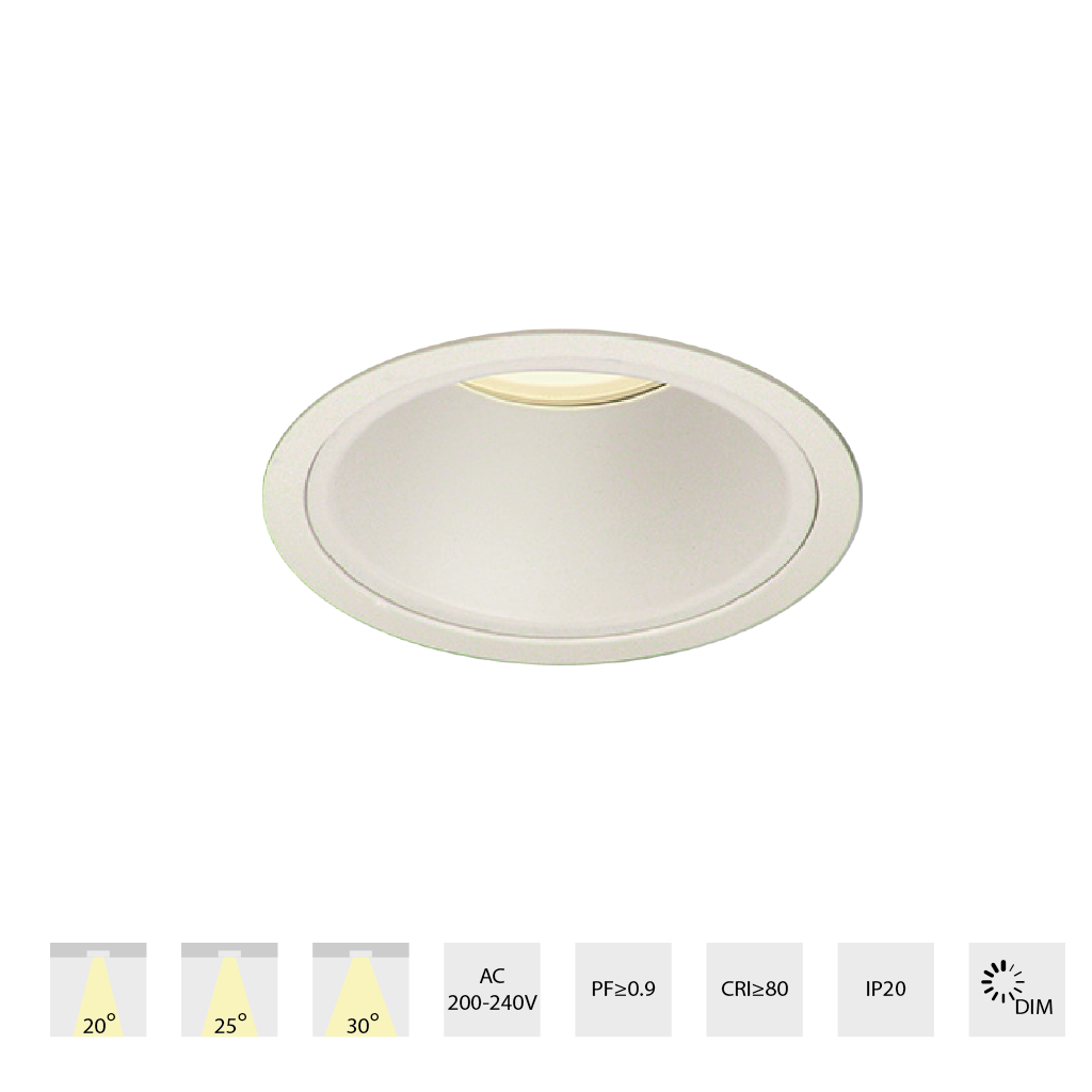 Đèn DOWNLIGHT MT500 - 49 - 53 - Ф100 - GW
