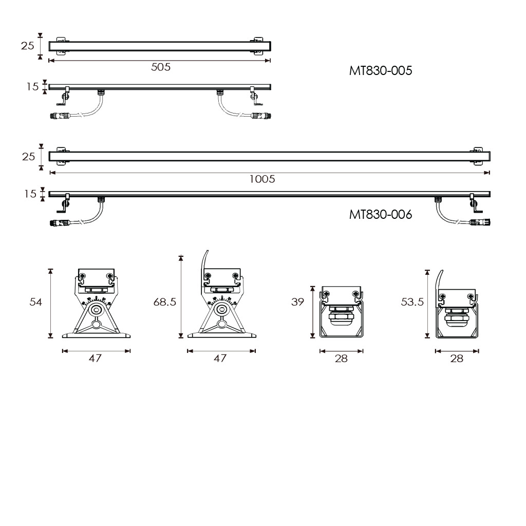Đèn Linear IP65 - MT830-001-005