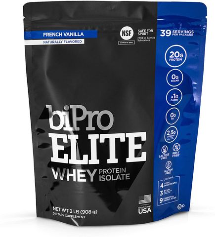  39 lần dùng Whey 100% Isolate BiPro Elite Chứng nhận 