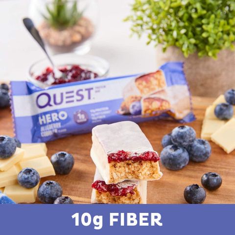  Bánh Protein Bar Quest bán chạy nhất Amazon - Hero Bar không đường 