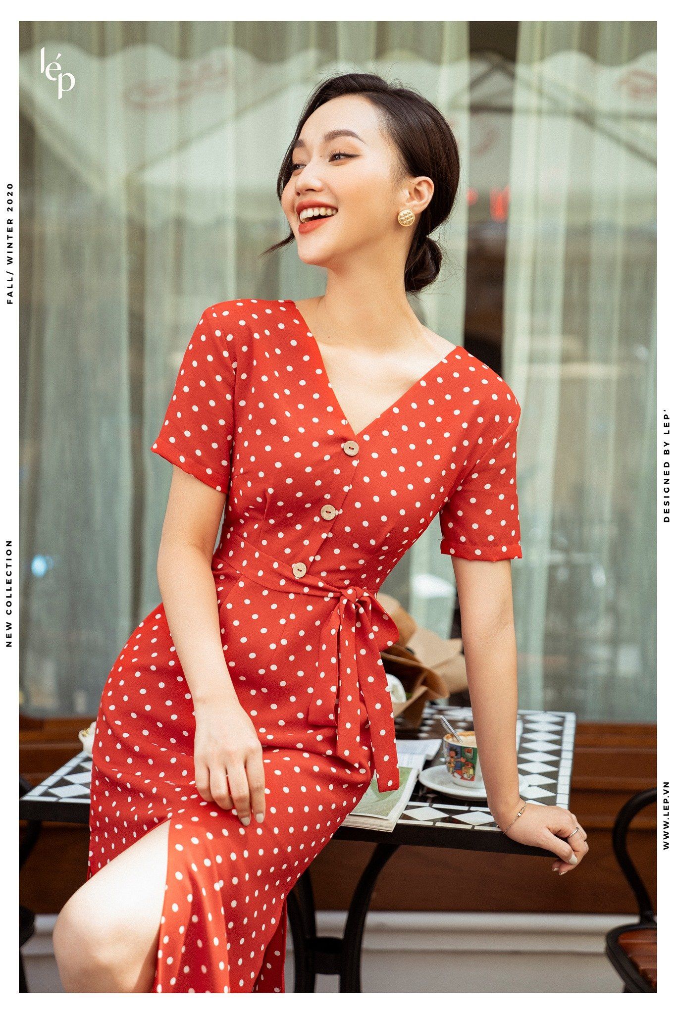Váy Maxi Jenn - Đỏ cam 3MAXIJENN