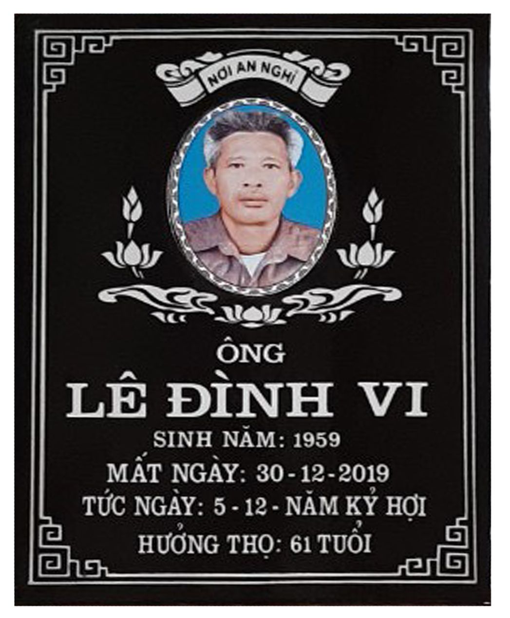 Bia mộ sứ 25x35 In ảnh chân dung - Hàng loại 1 cao cấp, sắc nét