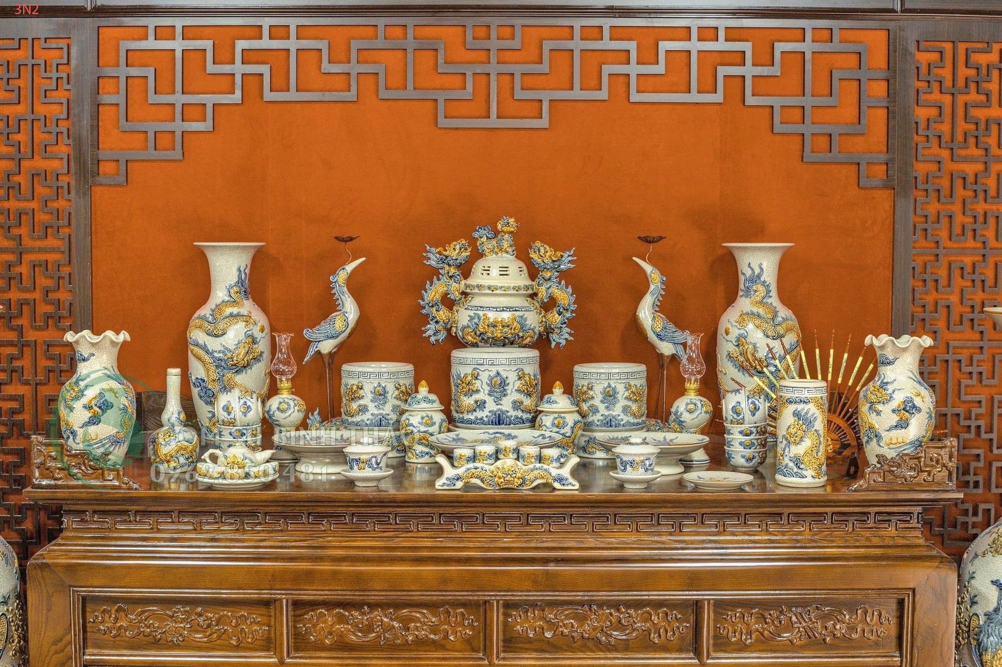 Bộ đồ thờ gia tiên đầy đủ 3N2
