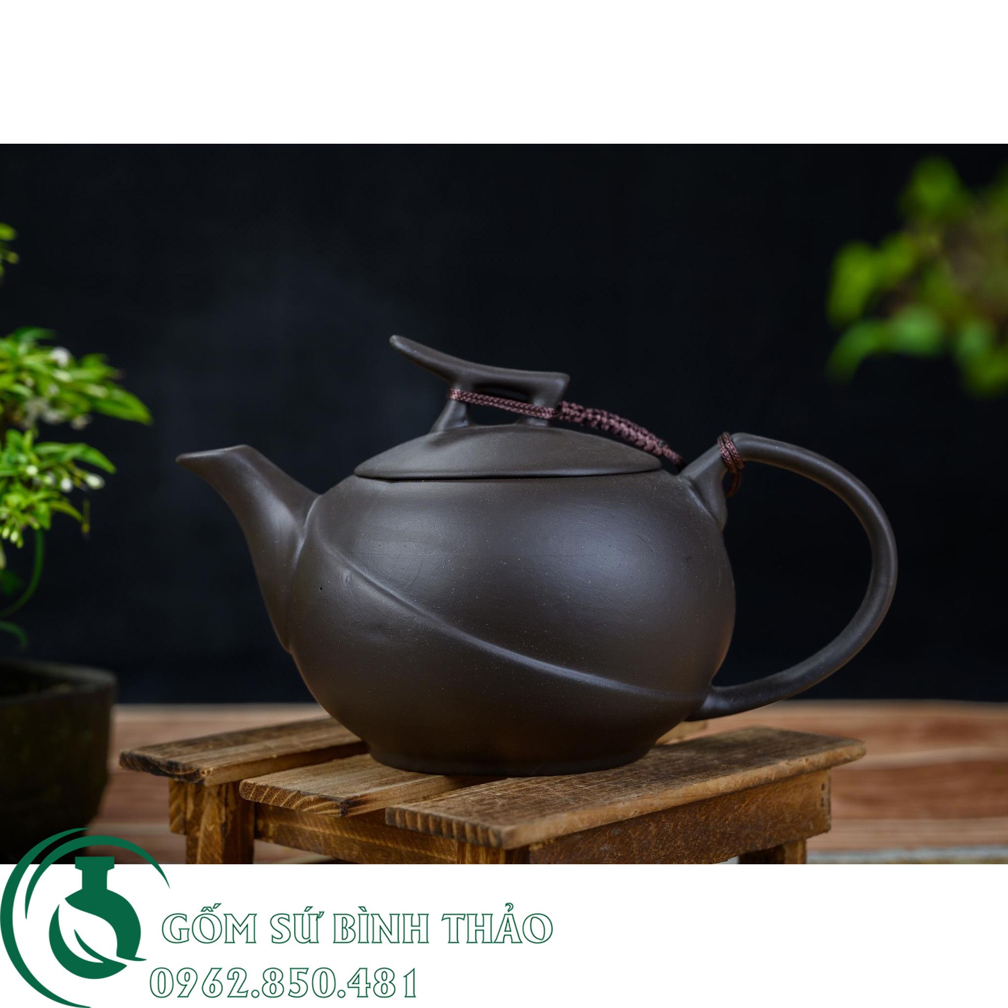 Bộ ấm trà quả cam tử sa Bát Tràng