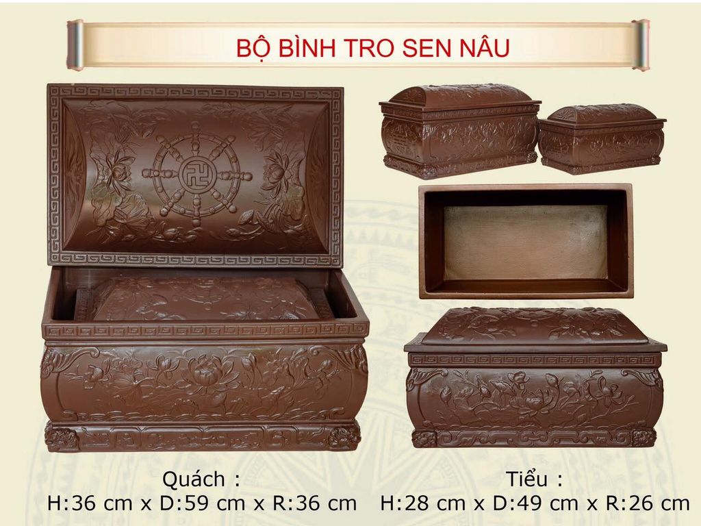 Bộ Quách Tiểu Bình Tro Sen Nâu