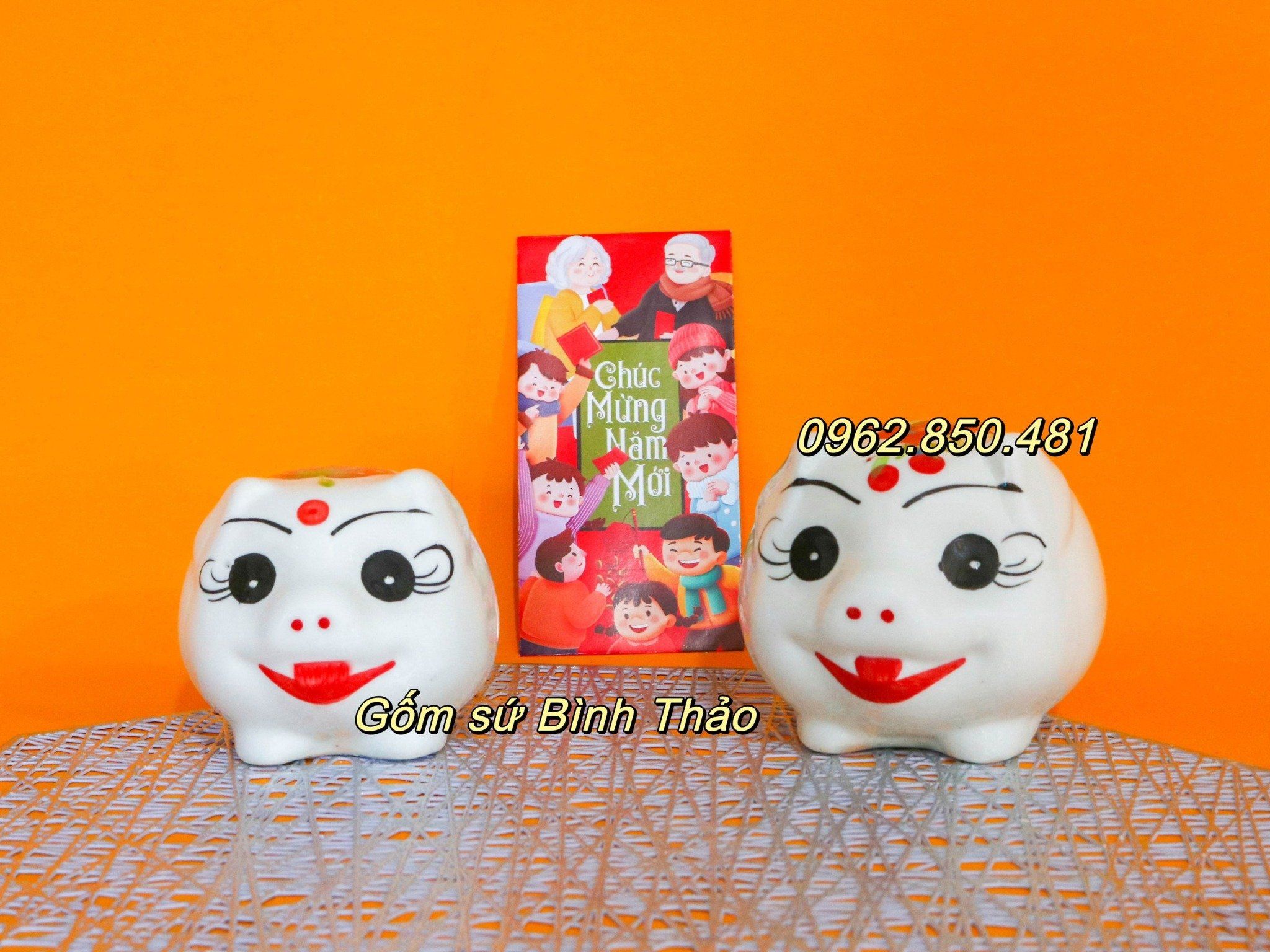 Heo đất tiết kiệm MINI - Gốm sứ Bát Tràng