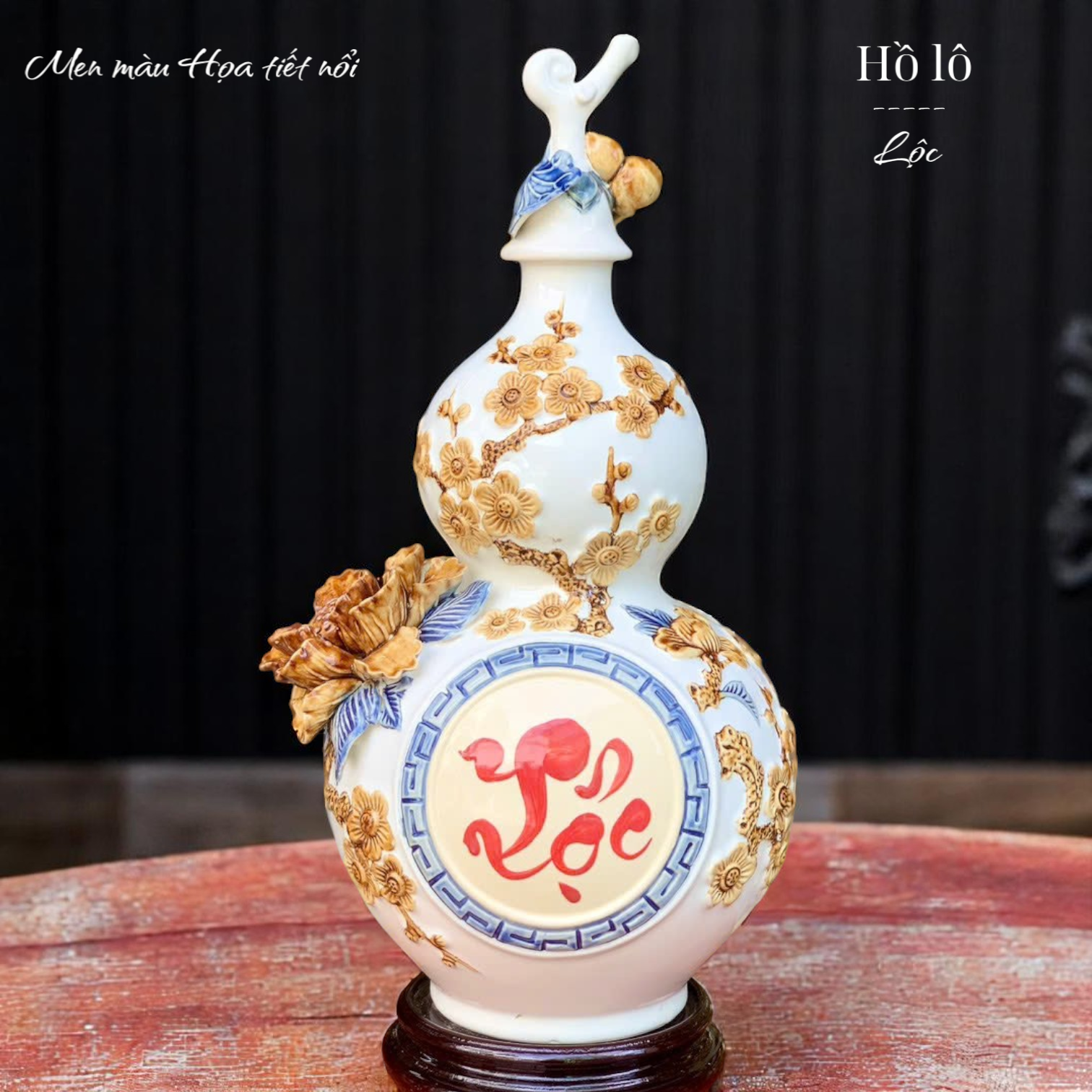 Hồ lô phong thủy phú quý tài lộc - Thuận buồm xuôi gió Mã HLVH40
