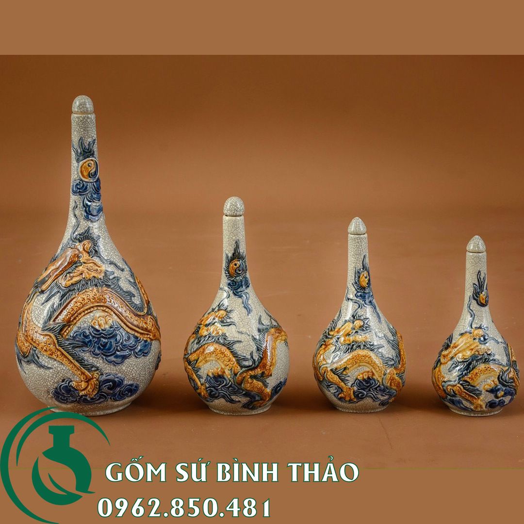 Đồ thờ bát tràng cao cấp 1m97 - 2m17 gốm sứ Bát Tràng