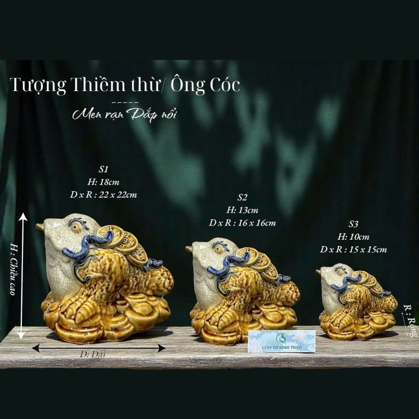 Tượng Thiềm Thừ - Tỳ hưu Kích hoạt Tài lộc Ban thờ Thần Tài CN