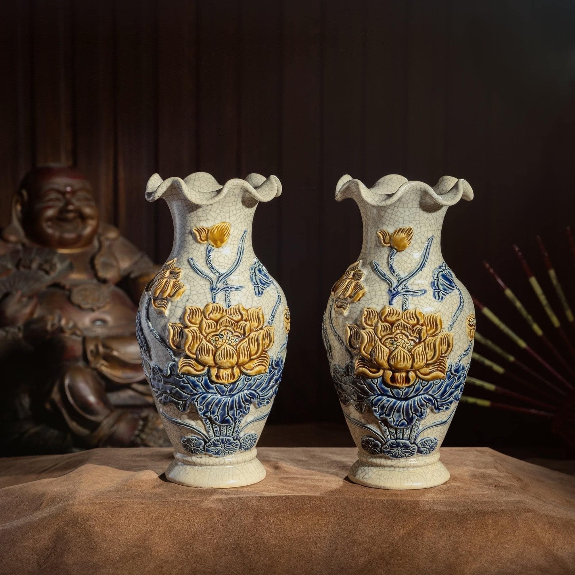 Bộ bát hương thờ gia tiên ban thờ 2m17 3N1