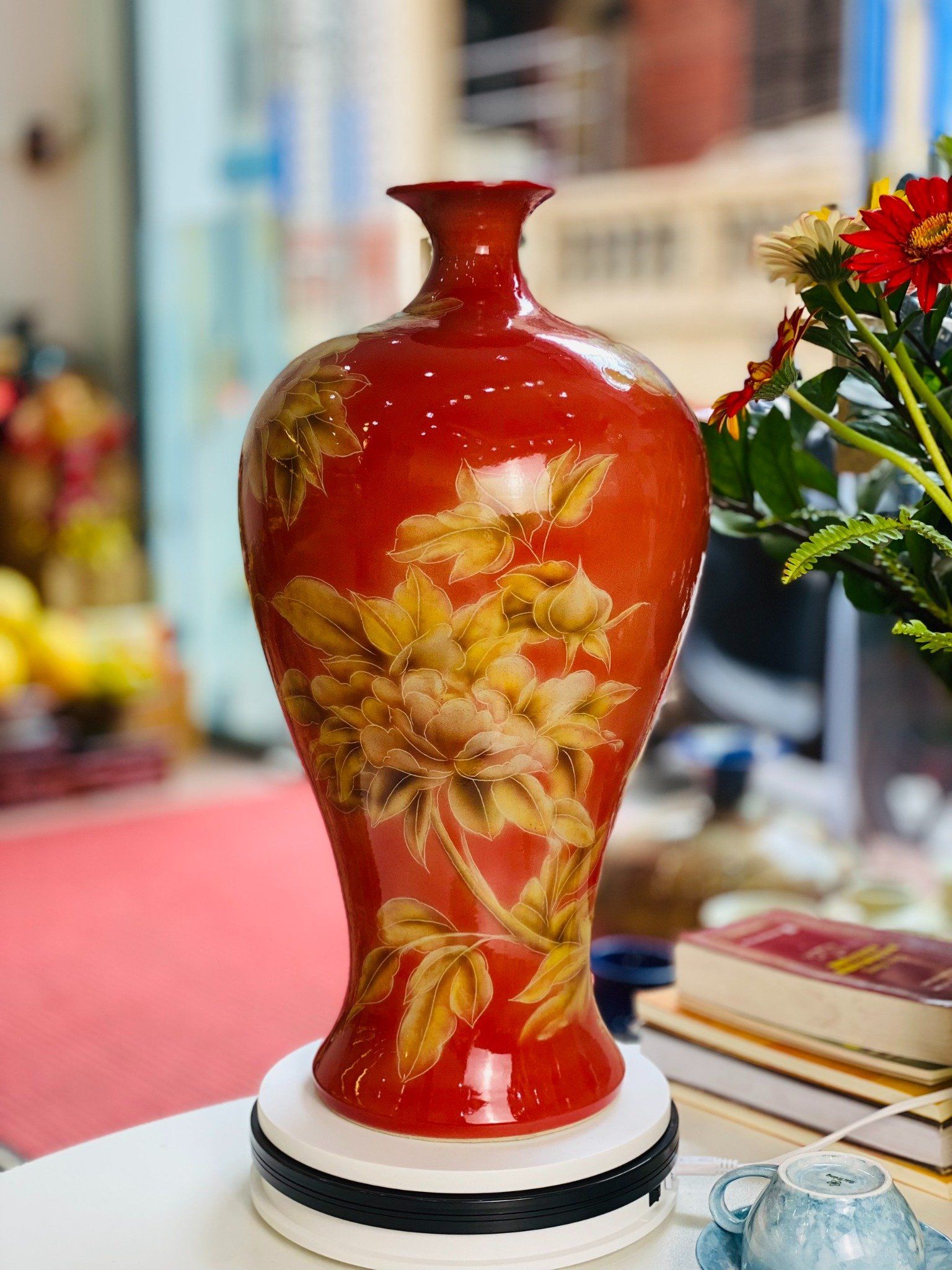 H50 - Mai Bình Thuận Buồm Xuôi Gió Mẫu đơn Phú Quý - Tương sinh mệnh Thổ