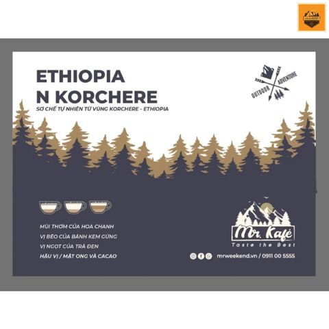 Cà Phê Hạt Mr.KaFe Ethiopia N. Korchere