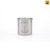 Ca Keith Single-Wall Titanium Mug with Folding Handle and Lid 500ml Ti3205