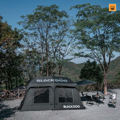 Lều Dã Ngoại BLACKDOG One Bedrooms & One Living Room Automatic Roof Tent BD-ZP009