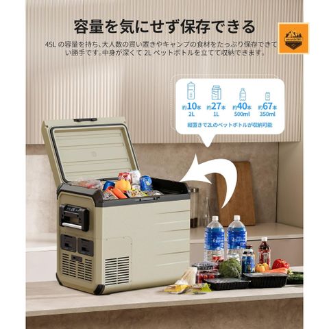 Tủ lạnh xe hơi tích hợp pin EENOUR D45 45L