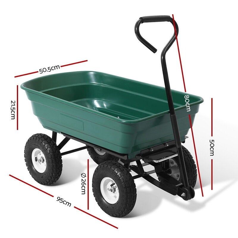 Xe Kéo nông trường 300kg xanh lá cây