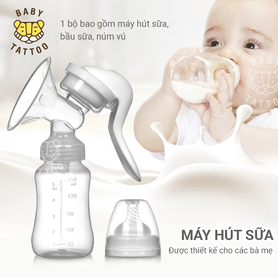 Máy Hút Sữa Và Bình Sữa 2 Trong 1 Cho Mẹ Và Bé Tiện Lợi, An Toàn