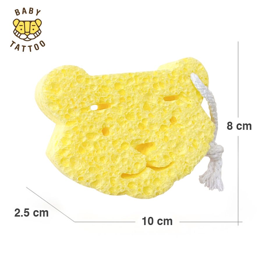 Miếng Tắm Bọt Biển Hình Con Hổ, An Toàn Cho Làn Da Của Bé