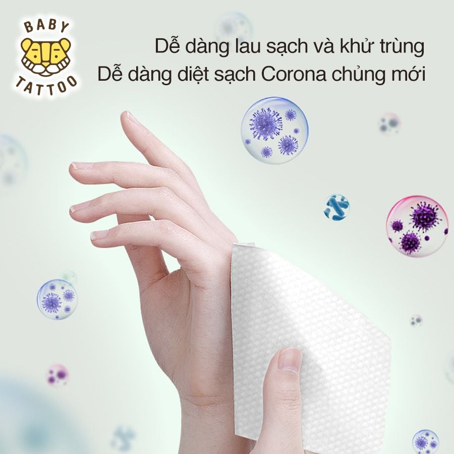 COMBO KHĂN GIẤY ƯỚT CỒN MUA 8 TẶNG 2