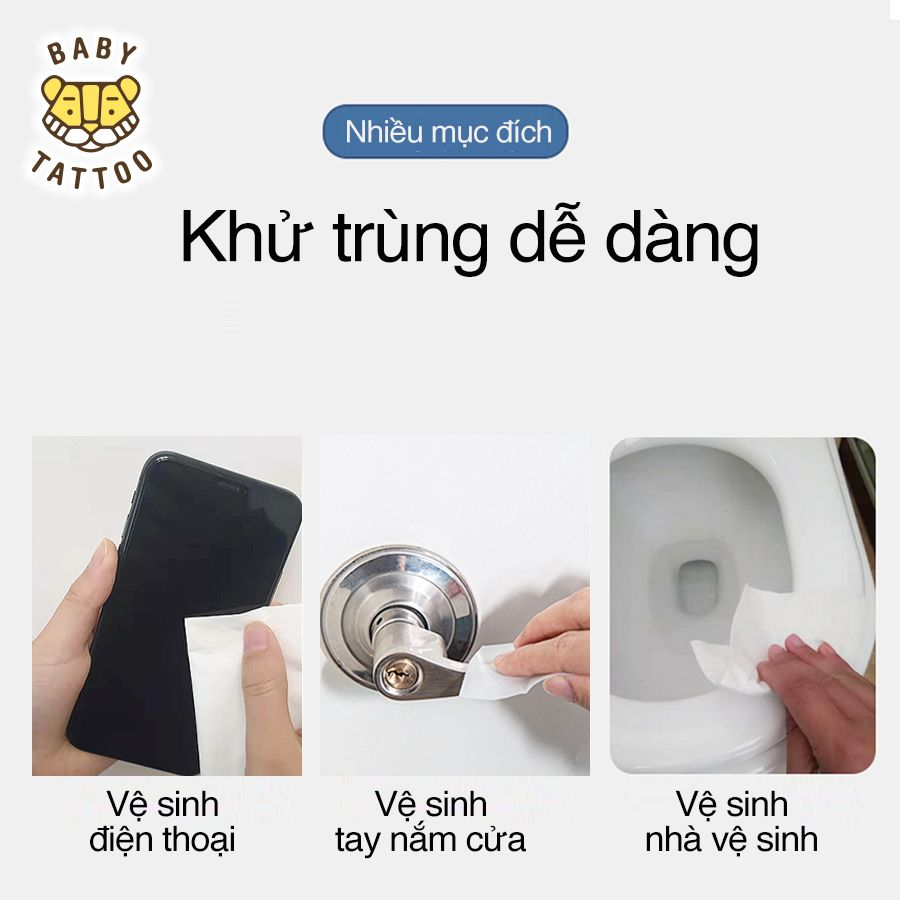 COMBO KHĂN GIẤY ƯỚT CỒN MUA 8 TẶNG 2