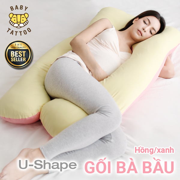  Gối Ôm Chữ U Cho Mẹ Bầu Cao Cấp, Mềm Mãi, Thoải Mái Và Có Thể Tháo Rời 3.2kg 