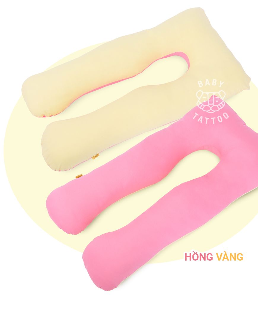 Gối Ôm Chữ U Cho Mẹ Bầu Cao Cấp, Mềm Mãi, Thoải Mái Và Có Thể Tháo Rời 3.2kg