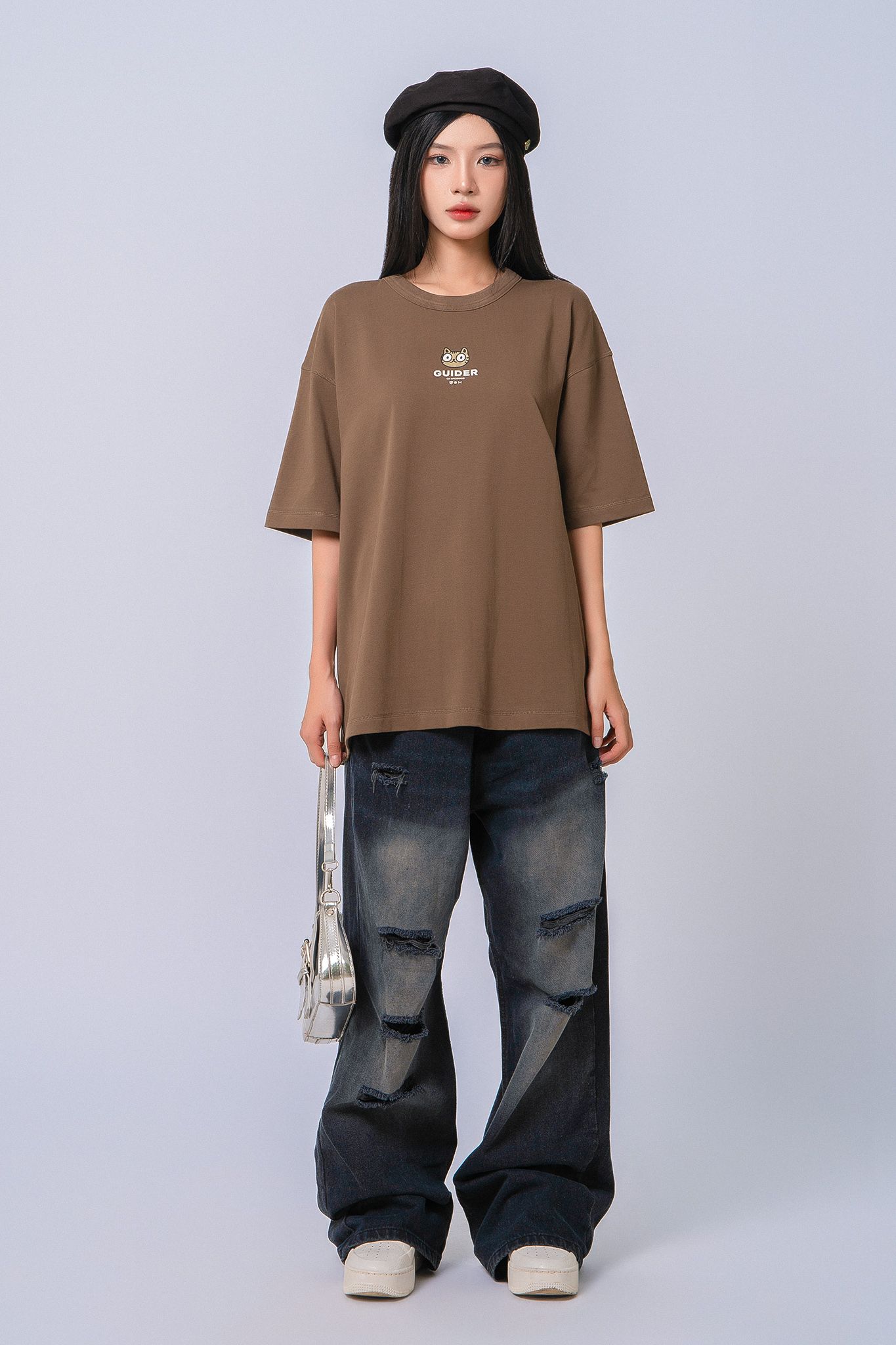 GUIDER® MEOW FORM BOXY TEE