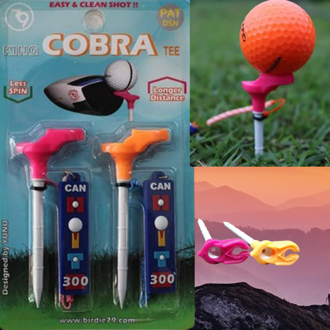 Que Đỡ Bóng Golf  Tee King Cobra Tee  Giúp Tăng Khoảng Cách Đánh Bóng Golf Thêm 20 yard