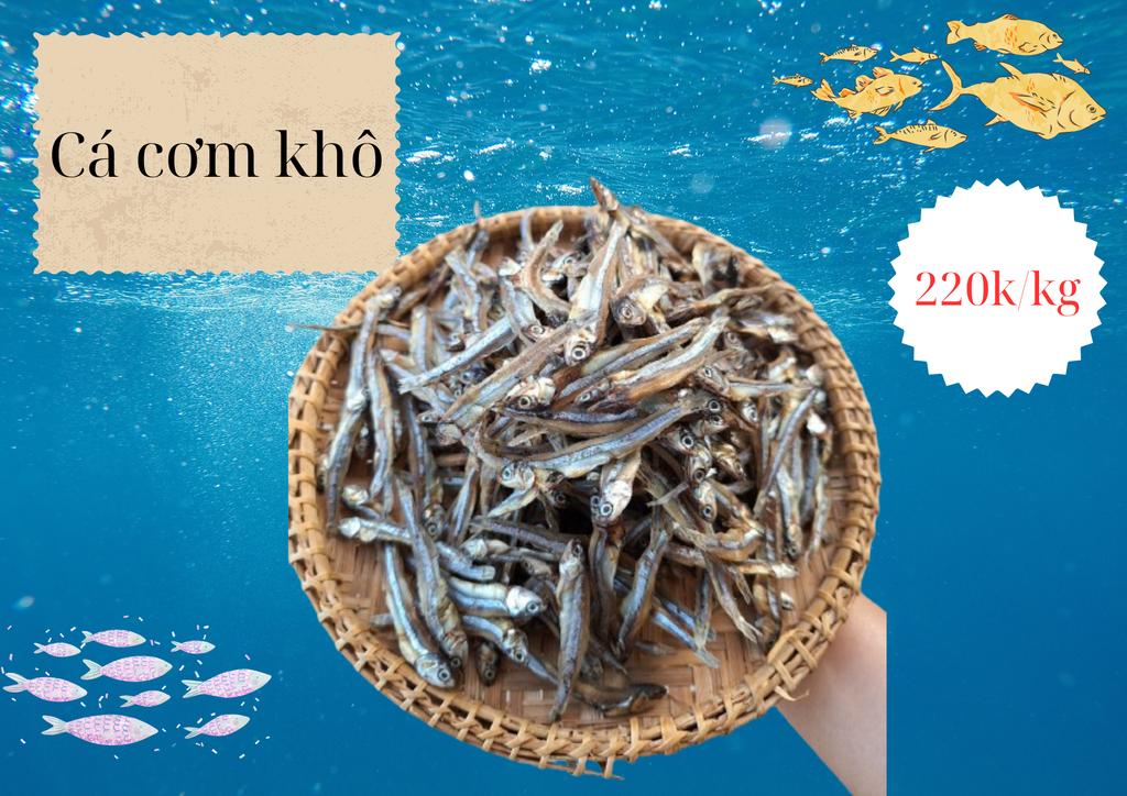 Khô cá cơm biển Ninh Thuận