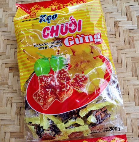 KẸO CHUỐI GỪNG BẾN TRE 500g