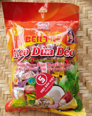 KẸO DỪA BẾN TRE DẺO THẬP CẨM 500g