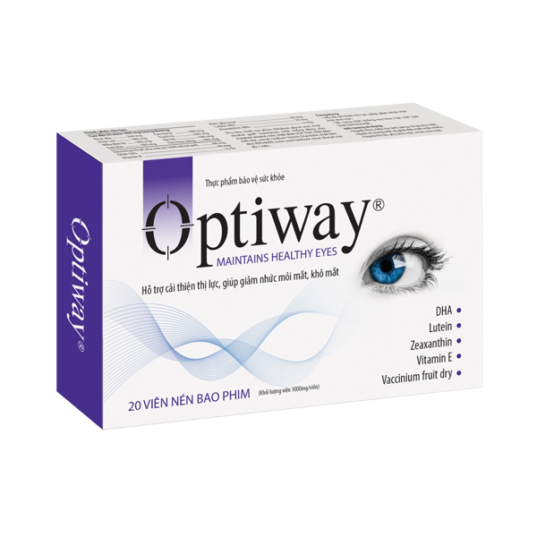 Optiway - Viên uống bổ mắt, hỗ trợ cải thiện thị lực