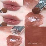 Son YSL Rouge Volupte Candy Glaze 14 Scenic Brown Màu Nâu Đất
