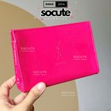 Túi Gift YSL Da Bóng Màu Hồng Sang Trọng Cao Cấp 17x11x4.5cm