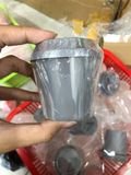 Hộp đựng bông mút màu xám