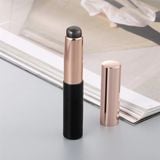 Cọ Tô Son Môi Đầu Tròn Bằng Silicone Đàn Hồi Không Nhòe - Đen Có Nắp Đậy