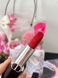 Son Dior Rouge 777 Fahrenheit Velvet Finish - Fullsize Unbox - Đỏ Cam