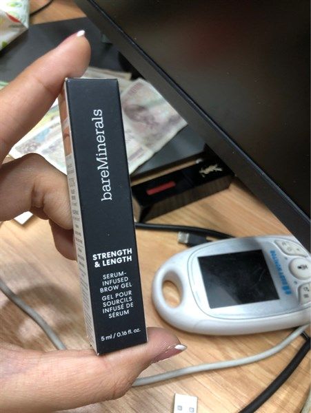 Serum dưỡng mày bareMinerals strength & length infused brow gel 5ml