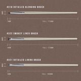 Cọ Nhấn Mắt Chi Tiết Lông Thú Cán Bạc - 322 Smokey Liner Brush