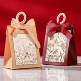 Hộp Quà Mini Nơ + Vòng Gỗ - Đỏ