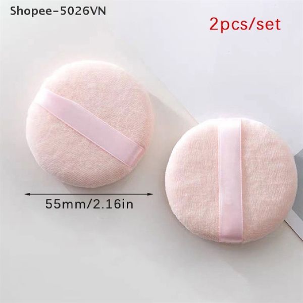 Bông Phấn Trang Điểm Mềm Mại 5.5cm - Màu Phấn Đào