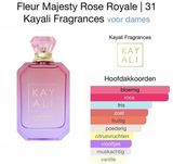 Vial Nước Hoa KayAli Fluer Majesty Rose Royale 31 1.5ml