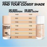 Sample Kem Nền Make Up For Ever HD Skin Hydra Glow Foundation 4 ô