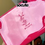Túi Gift YSL Da Bóng Màu Hồng Sang Trọng Cao Cấp 17x11x4.5cm